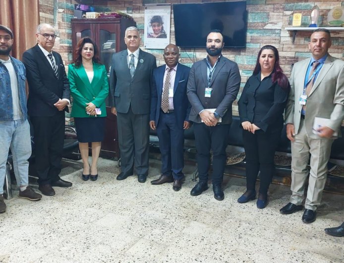 رئيس الإتحاد الدولي لإعلام الأقليات وحقوق الإنسان يستقبل بعثة الأمم المتحدة لحقوق الأقليات